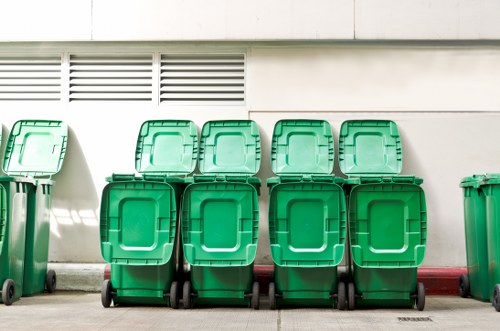 Modern waste clearance equipment in action