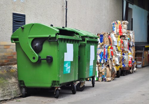 Mini skip placement for household waste disposal
