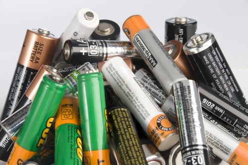 Local transfer station with separated recycling containers and sorting activity