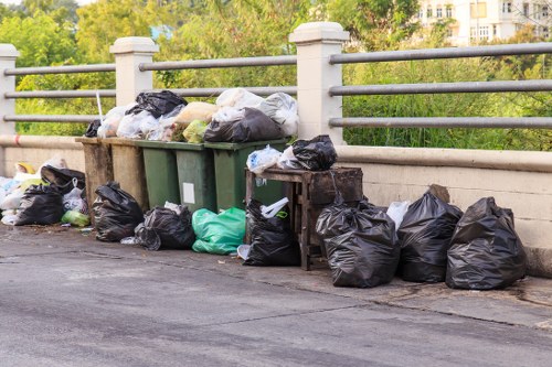 Local skip hire team ensuring proper waste disposal
